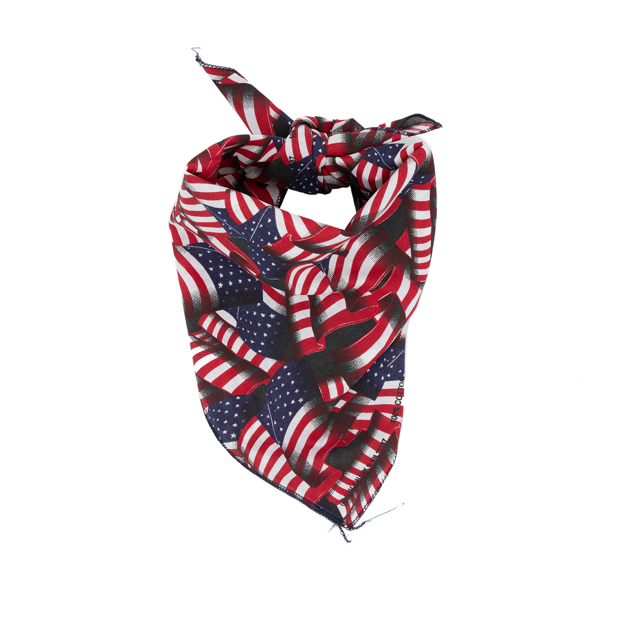 Tossed American Flag Dog Bandana, 12 Pack