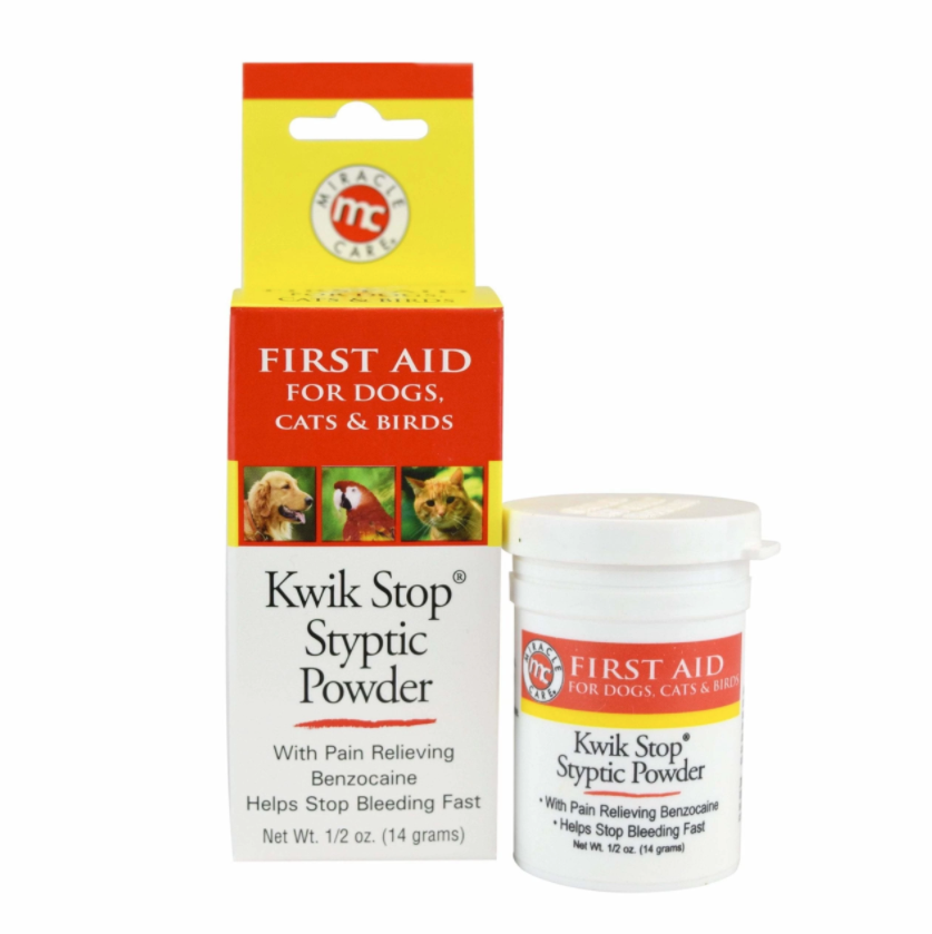 Miracle Care Kwik-Stop Styptic Powder 1/2oz | Groomer's Choice