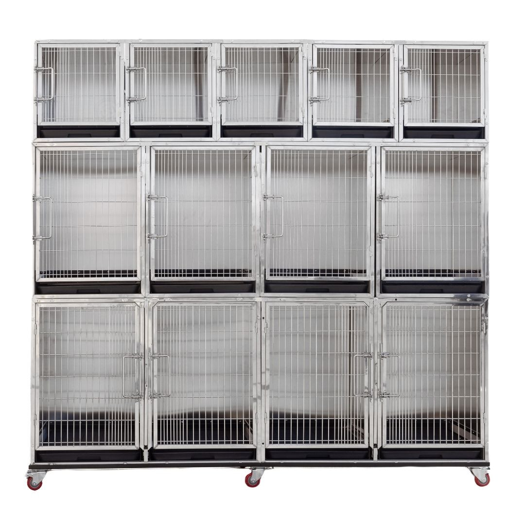 DuraDog 13-Cage Bank (includes Frame with wheels!)