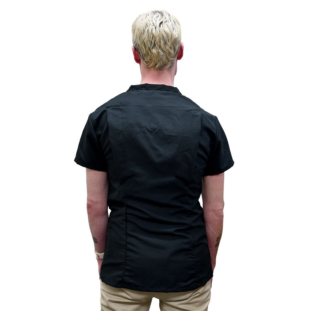 Stylist Jacket EZCare InvisaZip Stylist Jacket Black | Groomer's Choice