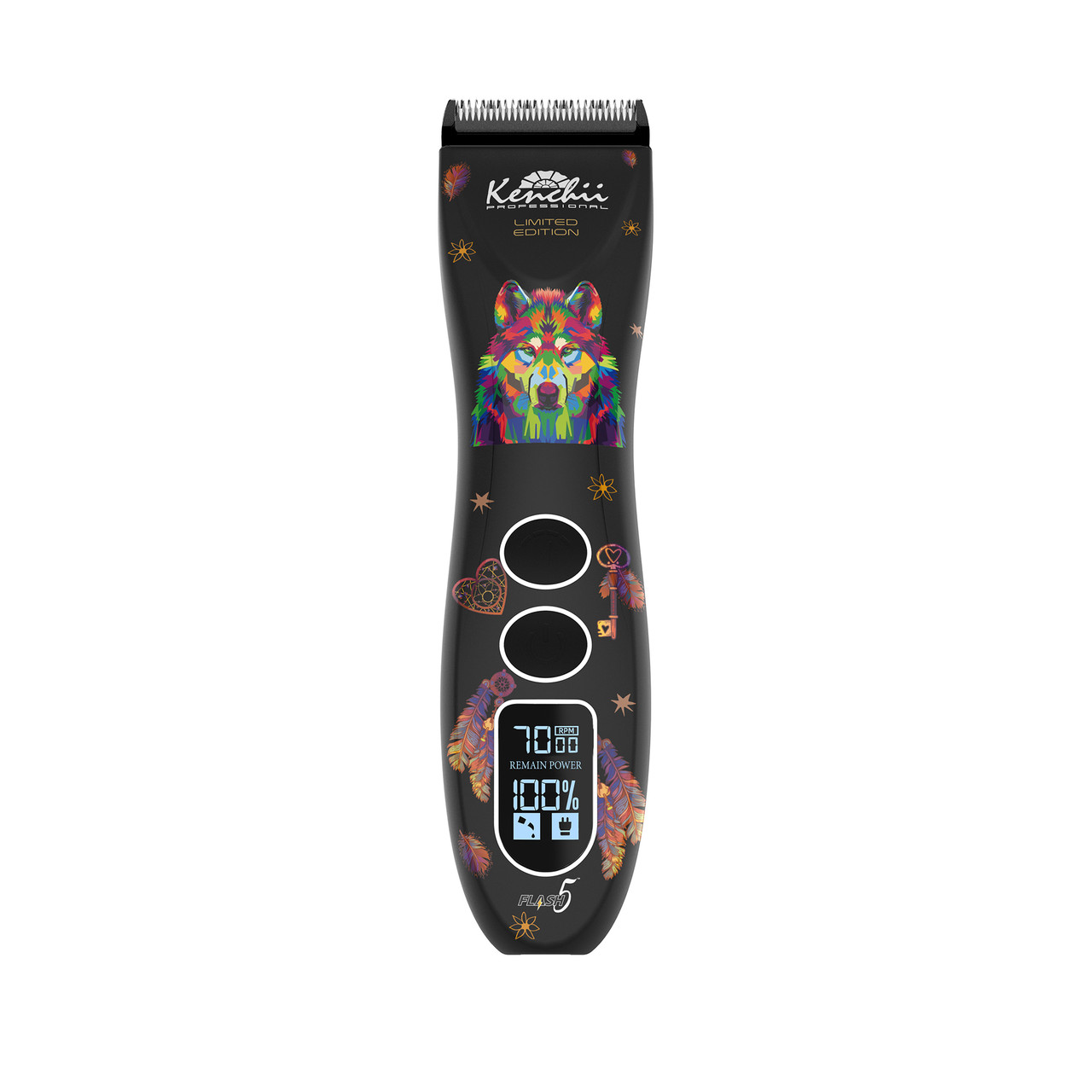 Kenchii Flash 5 Digital Cordless Clipper Wolf Matte Black