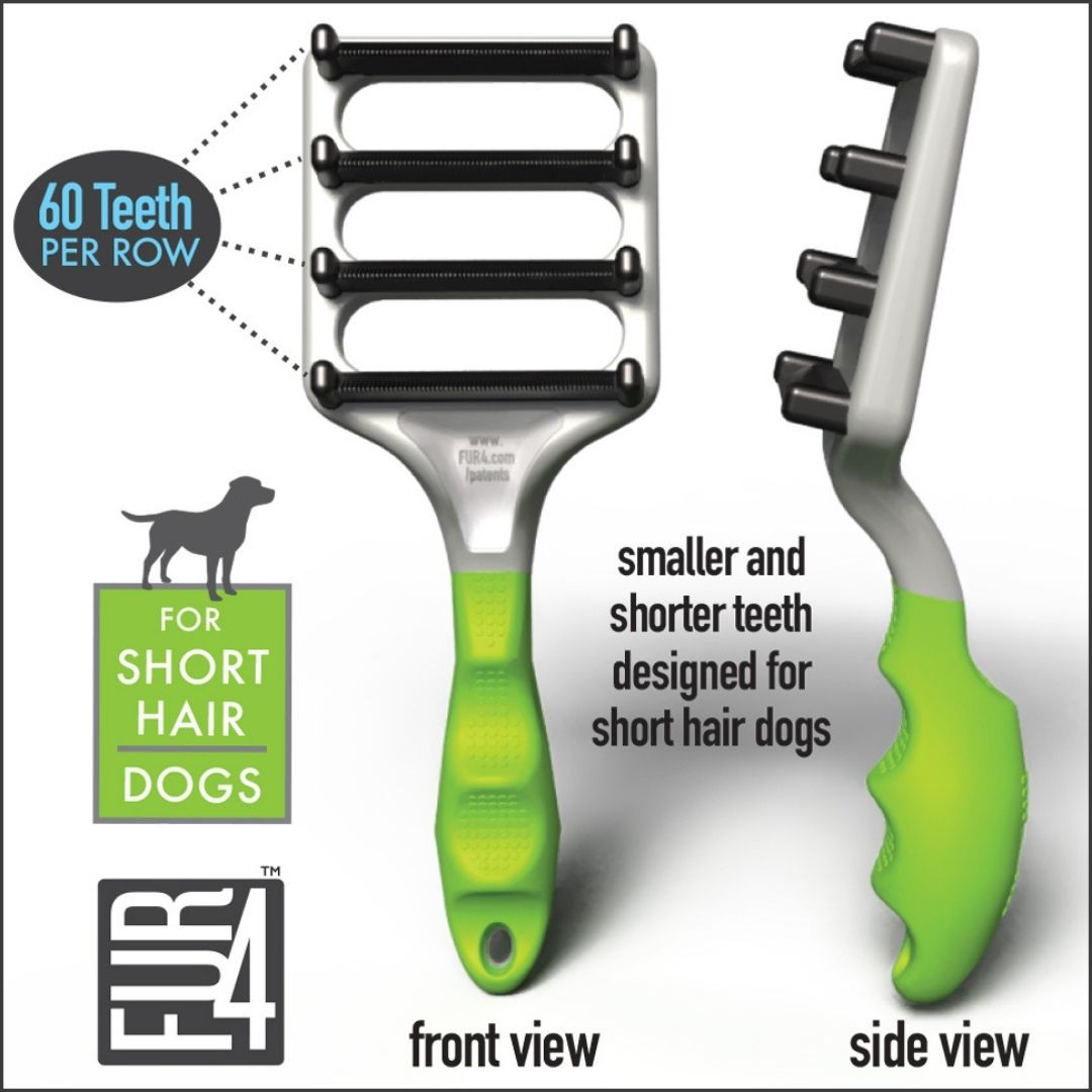 FUR4 Dog DeShedding Tool Short Hair | Groomer's Choice