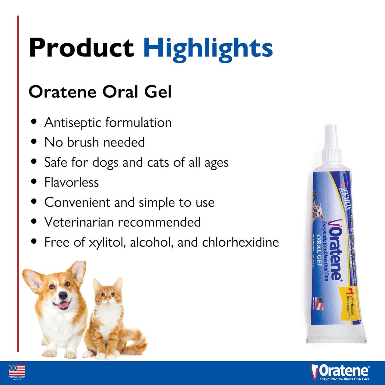 Zymox Oratene Brushless Oral Gel 1 oz. | Groomer's Choice