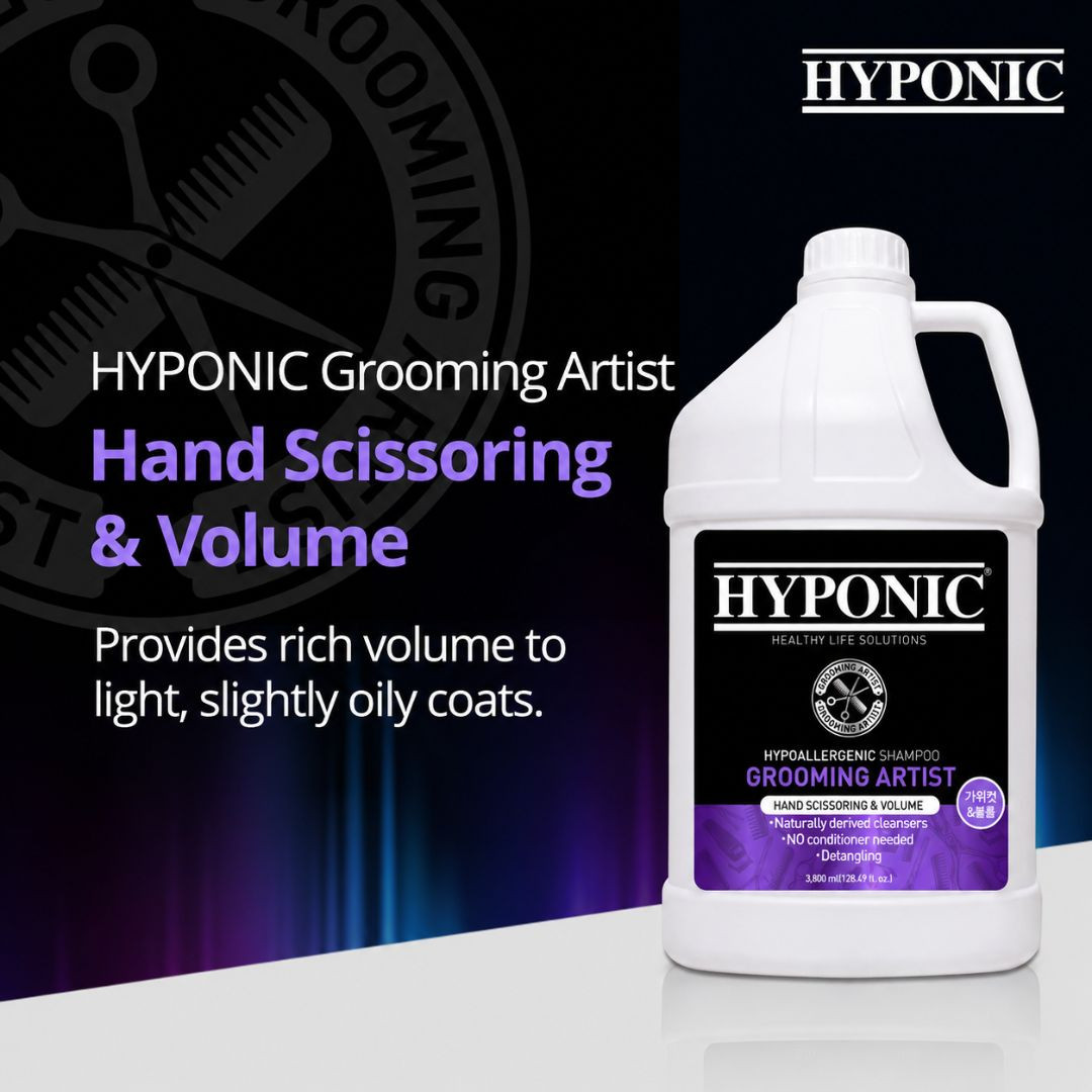 HYPONIC Grooming Artist Hand Scissoring & Volume Shampoo, 3.8 L