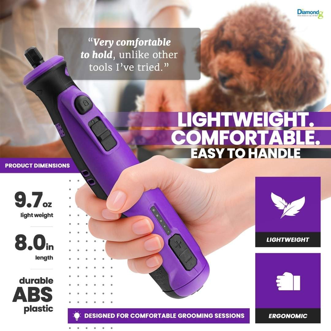 Diamondg Professional Series Nail Grinder, Purple