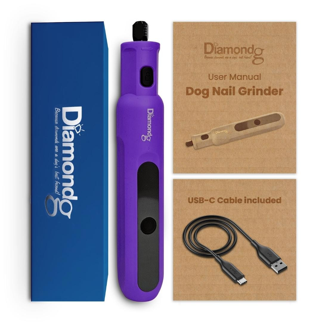 手入れ用具 SHINYGEL Micro Grinder Diamondg Micro Nail Grinder, Purple