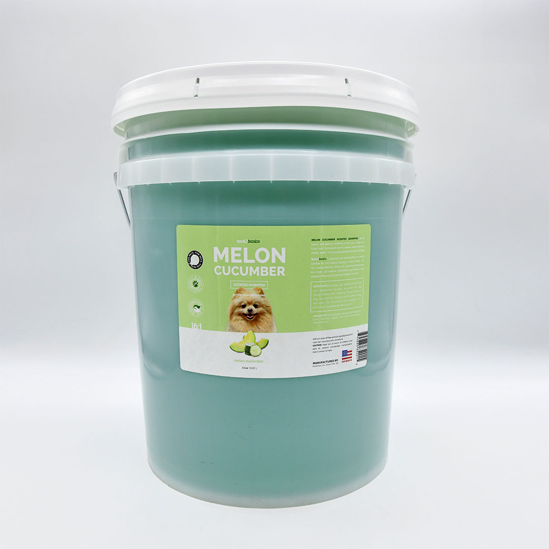 Bark2Basics Melon Cucumber Dog Shampoo, 5 Gallon | Groomer's Choice