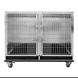 DuraDog Stainless Steel Modular Kennel Cages, Large, with wheels