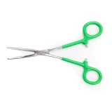 Hair Puller Curved with Coated Handle, open, from above