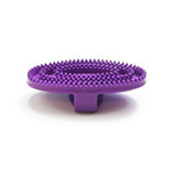 SureGrip Oval Rubber Curry Brush with Strap for Pets