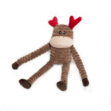 Zippy Paws Reindeer Holiday Crinkle Dog Toy, Small