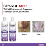 Zymox Dog Shampoo with Vitamin D3, 12 oz - Before and After Infographic