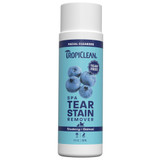 Front view of an 8 oz bottle of SPA by Tropiclean Tear Stain Remover on a white background