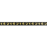 Gold Bees on Black Ribbon