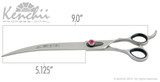 Kenchii Love Shears 9" Curved, Right