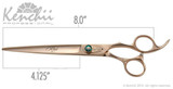 Kenchii Rose Gold 8" Straight Shear