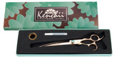 Kenchii Rose Gold 8" Curved Shear in box