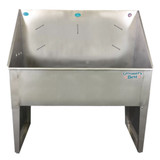 Groomer's Best Standard Tub, 24" x 58" Right Front View