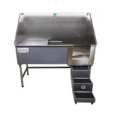 Groomer's Best Elite Tub 24" x 58" Left Drain Gray