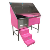 Groomer's Best Elite Tub 24" x 58" Left Drain Pink