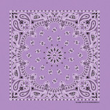 Bandana Lavender Paisley, 22 inch, 12 Pack