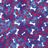 Patriotic Bones Bandana, 12 Pack