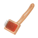 Angled bottom view of the Artero Juliet Long Pin Slicker, Extra Small