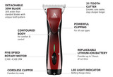 Andis Red Pulse ZR II Features