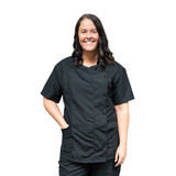 EZCare InvisaZip Stylist Jacket Black on Female Model