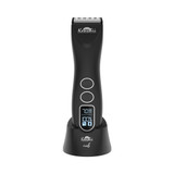 Kenchii Flash 5 Digital Cordless Clipper Matte Black on Base Front