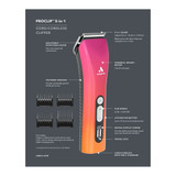 Back view of Andis ProClip 5-in-1 Cordless Clipper, Sunset, packaging