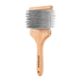 Angled profile view of the Artero Beast Double Flexible Dematting Slicker, Large