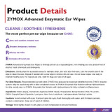 Zymox Advanced Enzymatic Ear Wipes Product Details