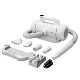 Jirpet Twin Titan I High Speed Pet Force Dryer shown with included attachments and accessories