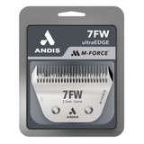 Front view of Andis Wide 7F M-Force Blade in packaging