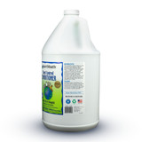 Right side view of a gallon jug of earthbath® Shed Control Conditioner