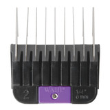 Aerial view of Wahl Stainless Steel Attachment Guide Comb #2, 1/4"