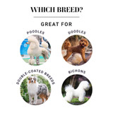 Graphic highlighting Chris Christensen Big G Slickers as great for Poodles, Doodles, double-coated breeds and Bichons