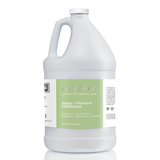Front view of a gallon jug of iGroom Argan + Vitamin E Moisturizing Conditioner on a white background