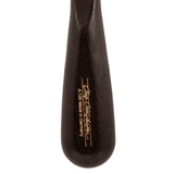 Close-up of the solid Beechwood handle on Chris Christensen Ice Slip Pin Brush, 20 mm