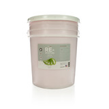 5 gallon pail of Bark2Basics Re-Moisture Conditioner, showcasing product label with ingredients and description