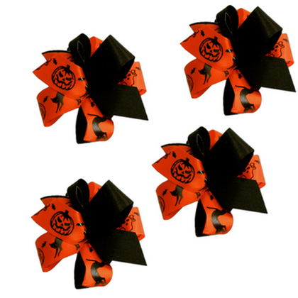 Halloween Bow Making Kit, Advanced, Orange Black