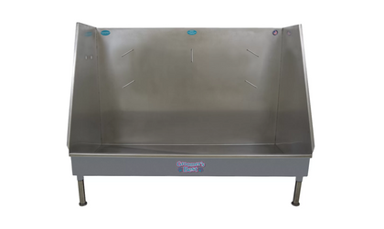 Stainless Steel Classic Dog Grooming Bath Tub 60-Right Ports/Drain