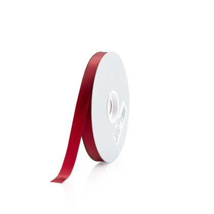 Red Metallic Candy Cane on White Ribbon