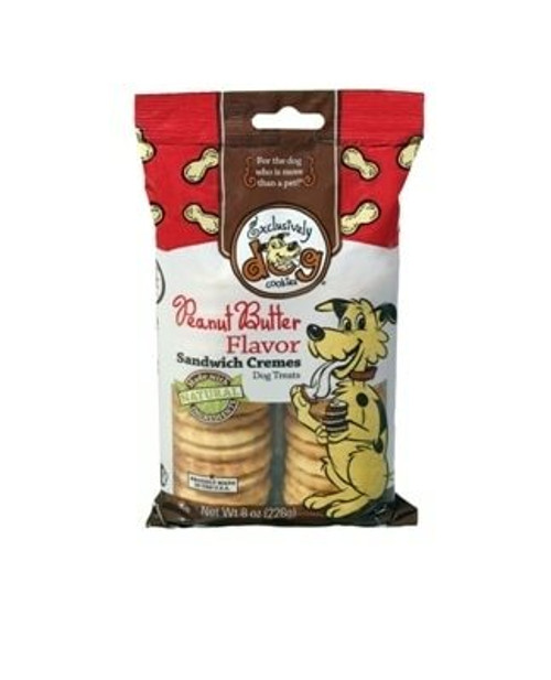 Exclusively Dog Sandwich Creams, Peanut Butter, 8 oz