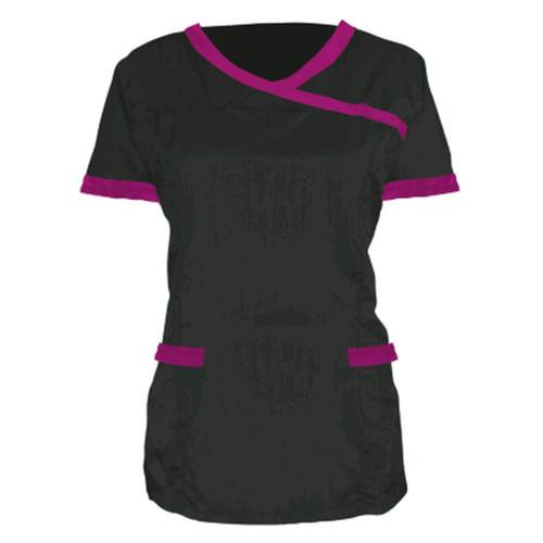 EZ Care Crossover Grooming Top, Black with Magenta