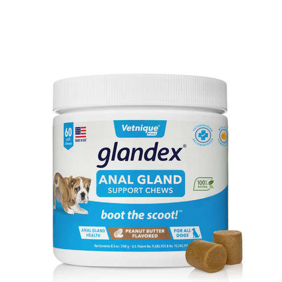 GLANDEX® ANAL GLAND SUPPLEMENT FOR DOGS WITH PUMPKIN FRONT