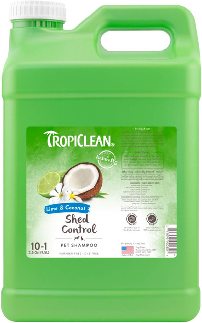 Tropiclean Lime & Coconut Shed Control Shampoo 2.5gal