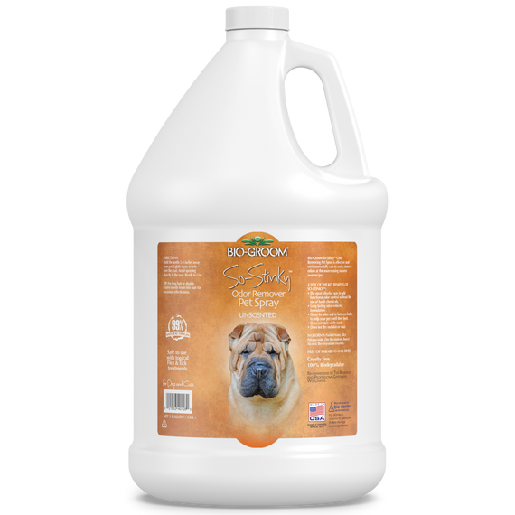 Bio-Groom So-Stinky Odor Remover Pet Spray Unscented Gallon