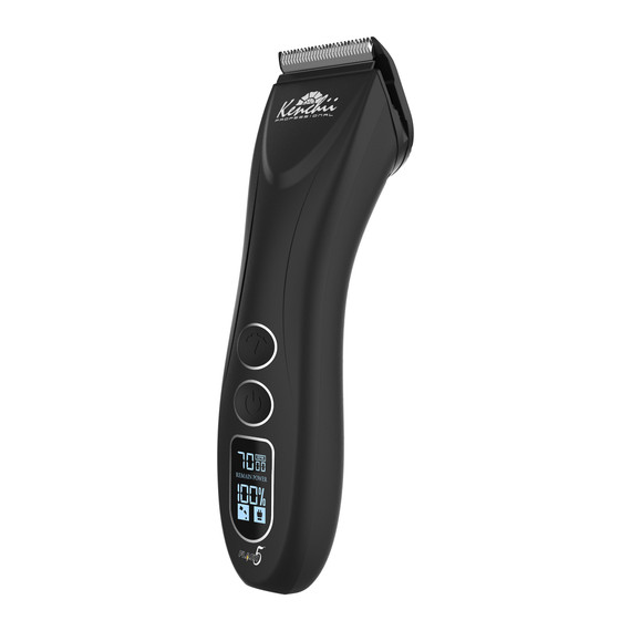 Kenchii Flash 5 Digital Cordless Clipper Matte Black Front Angle Kenchii Flash 5 Digital Cordless Clipper Matte Black Front Angle